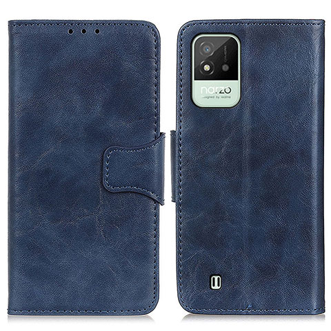 Funda de Cuero Cartera con Soporte Carcasa M02L para Realme C20 Azul