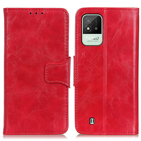 Funda de Cuero Cartera con Soporte Carcasa M02L para Realme Narzo 50i Rojo