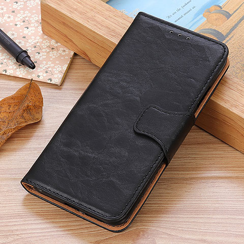 Funda de Cuero Cartera con Soporte Carcasa M02L para Samsung Galaxy A02 Negro