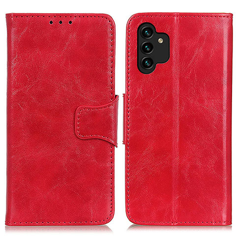 Funda de Cuero Cartera con Soporte Carcasa M02L para Samsung Galaxy A13 4G Rojo