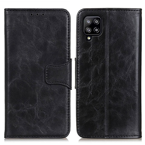 Funda de Cuero Cartera con Soporte Carcasa M02L para Samsung Galaxy A22 4G Negro