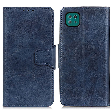 Funda de Cuero Cartera con Soporte Carcasa M02L para Samsung Galaxy A22 5G Azul