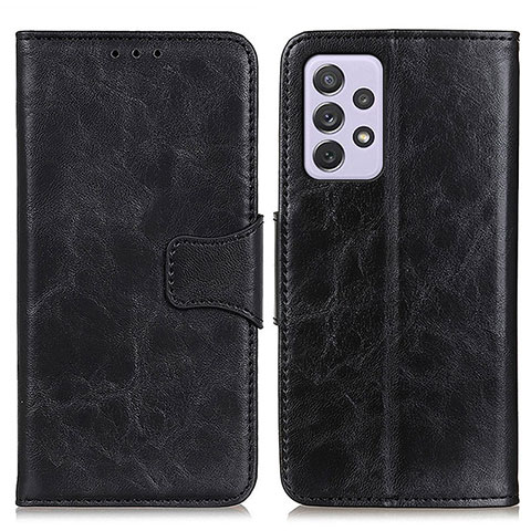 Funda de Cuero Cartera con Soporte Carcasa M02L para Samsung Galaxy A73 5G Negro