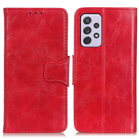 Funda de Cuero Cartera con Soporte Carcasa M02L para Samsung Galaxy A73 5G Rojo