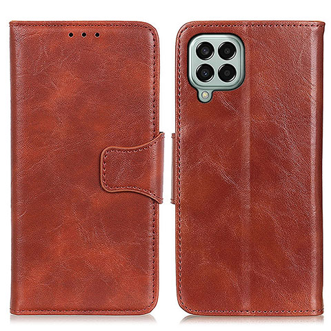 Funda de Cuero Cartera con Soporte Carcasa M02L para Samsung Galaxy M33 5G Marron