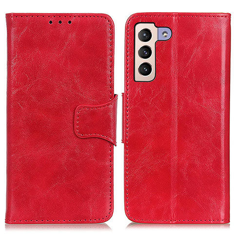 Funda de Cuero Cartera con Soporte Carcasa M02L para Samsung Galaxy S21 5G Rojo