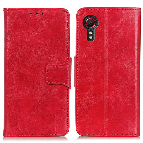 Funda de Cuero Cartera con Soporte Carcasa M02L para Samsung Galaxy XCover 5 SM-G525F Rojo