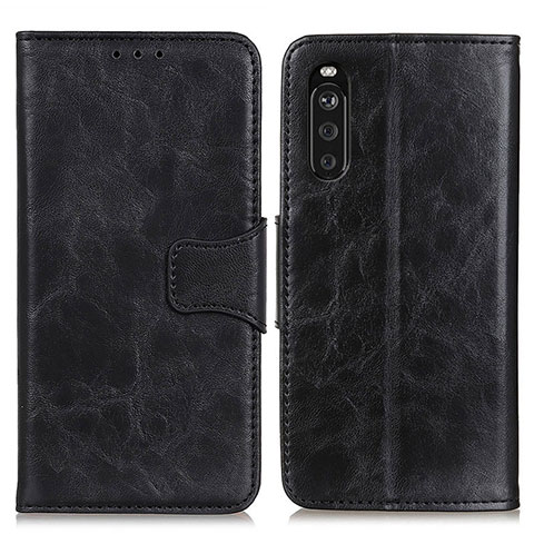 Funda de Cuero Cartera con Soporte Carcasa M02L para Sony Xperia 10 III SO-52B Negro