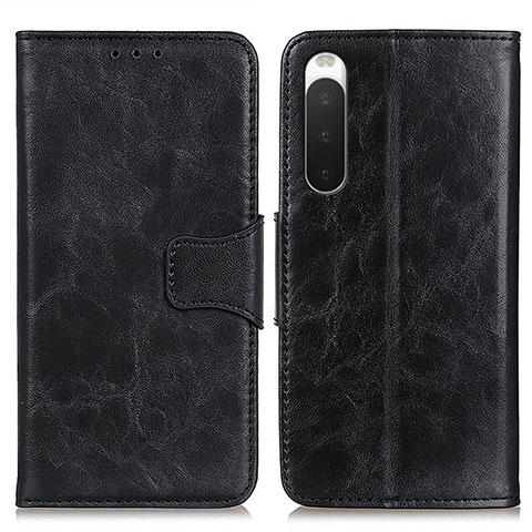 Funda de Cuero Cartera con Soporte Carcasa M02L para Sony Xperia 10 IV Negro