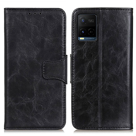 Funda de Cuero Cartera con Soporte Carcasa M02L para Vivo Y21a Negro