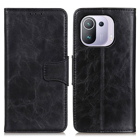 Funda de Cuero Cartera con Soporte Carcasa M02L para Xiaomi Mi 11 Pro 5G Negro