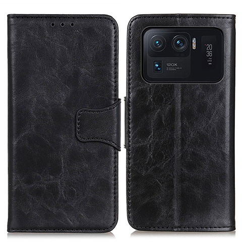 Funda de Cuero Cartera con Soporte Carcasa M02L para Xiaomi Mi 11 Ultra 5G Negro