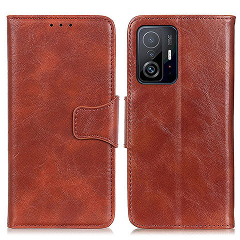 Funda de Cuero Cartera con Soporte Carcasa M02L para Xiaomi Mi 11T 5G Marron