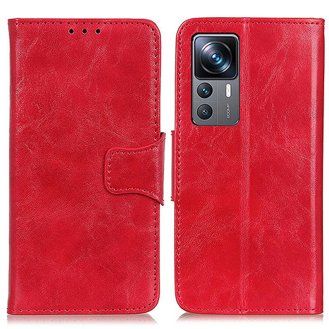 Funda de Cuero Cartera con Soporte Carcasa M02L para Xiaomi Mi 12T 5G Rojo