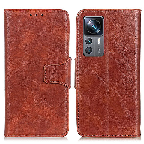 Funda de Cuero Cartera con Soporte Carcasa M02L para Xiaomi Mi 12T Pro 5G Marron