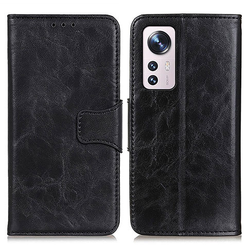 Funda de Cuero Cartera con Soporte Carcasa M02L para Xiaomi Mi 12X 5G Negro