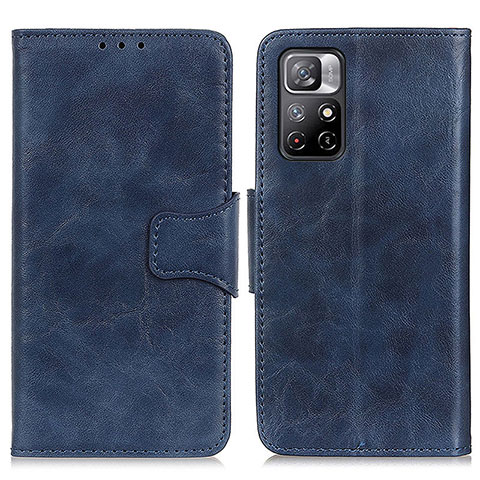 Funda de Cuero Cartera con Soporte Carcasa M02L para Xiaomi Poco M4 Pro 5G Azul