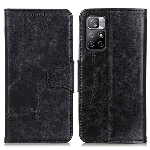 Funda de Cuero Cartera con Soporte Carcasa M02L para Xiaomi Poco M4 Pro 5G Negro