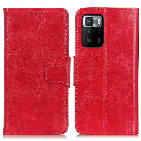 Funda de Cuero Cartera con Soporte Carcasa M02L para Xiaomi Poco X3 GT 5G Rojo