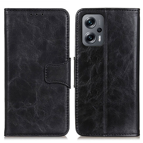 Funda de Cuero Cartera con Soporte Carcasa M02L para Xiaomi Poco X4 GT 5G Negro