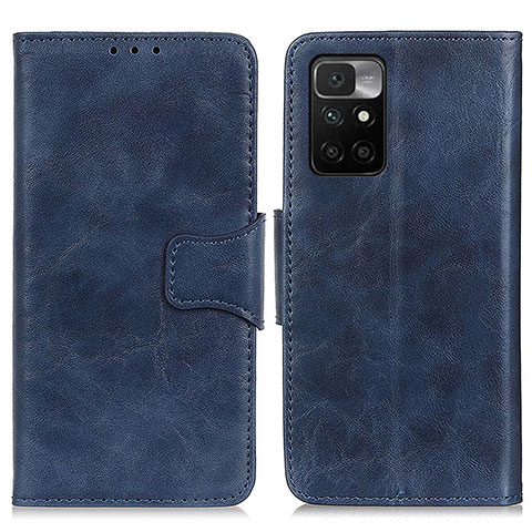 Funda de Cuero Cartera con Soporte Carcasa M02L para Xiaomi Redmi 10 (2022) Azul