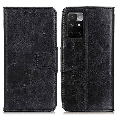 Funda de Cuero Cartera con Soporte Carcasa M02L para Xiaomi Redmi 10 (2022) Negro