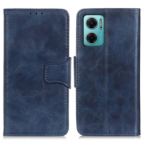 Funda de Cuero Cartera con Soporte Carcasa M02L para Xiaomi Redmi 10 5G Azul