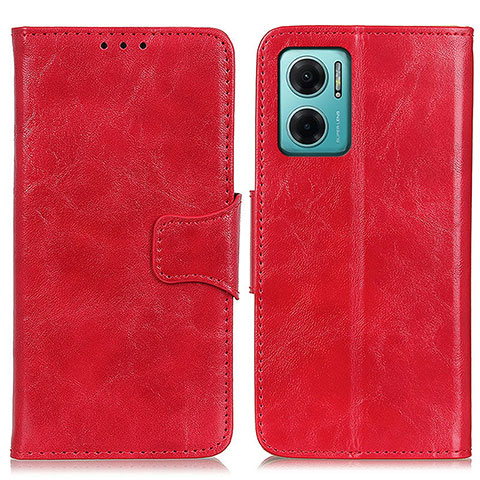 Funda de Cuero Cartera con Soporte Carcasa M02L para Xiaomi Redmi 10 Prime Plus 5G Rojo