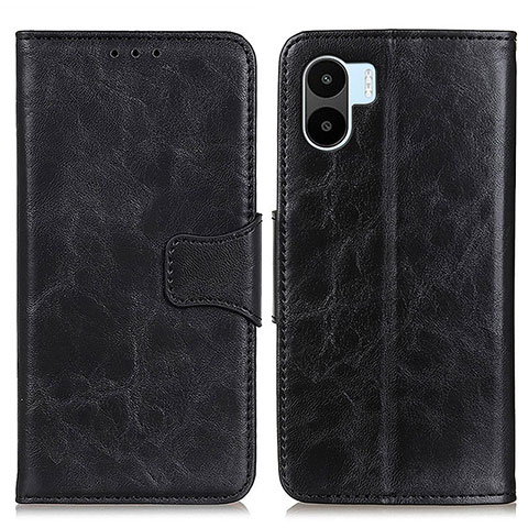 Funda de Cuero Cartera con Soporte Carcasa M02L para Xiaomi Redmi A1 Negro