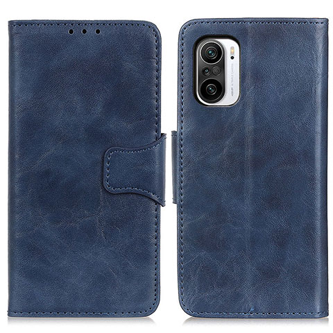 Funda de Cuero Cartera con Soporte Carcasa M02L para Xiaomi Redmi K40 5G Azul