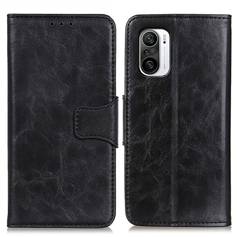 Funda de Cuero Cartera con Soporte Carcasa M02L para Xiaomi Redmi K40 Pro 5G Negro