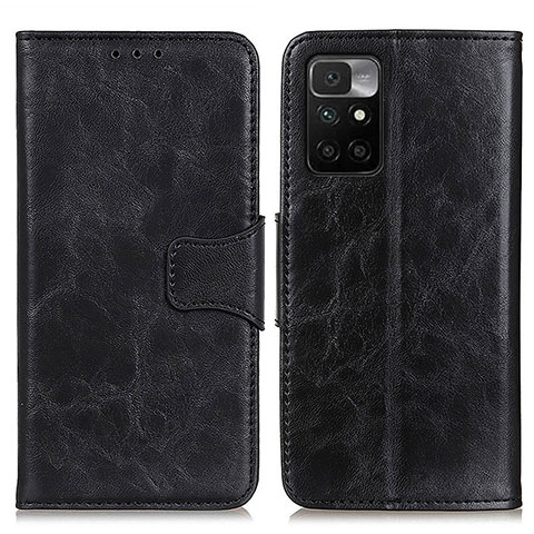 Funda de Cuero Cartera con Soporte Carcasa M02L para Xiaomi Redmi Note 11 4G (2021) Negro