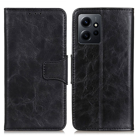 Funda de Cuero Cartera con Soporte Carcasa M02L para Xiaomi Redmi Note 12 4G Negro