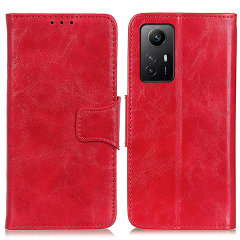 Funda de Cuero Cartera con Soporte Carcasa M02L para Xiaomi Redmi Note 12S Rojo