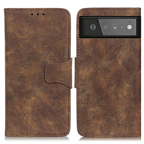 Funda de Cuero Cartera con Soporte Carcasa M03L para Google Pixel 6 5G Marron