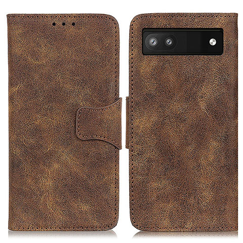 Funda de Cuero Cartera con Soporte Carcasa M03L para Google Pixel 6a 5G Marron