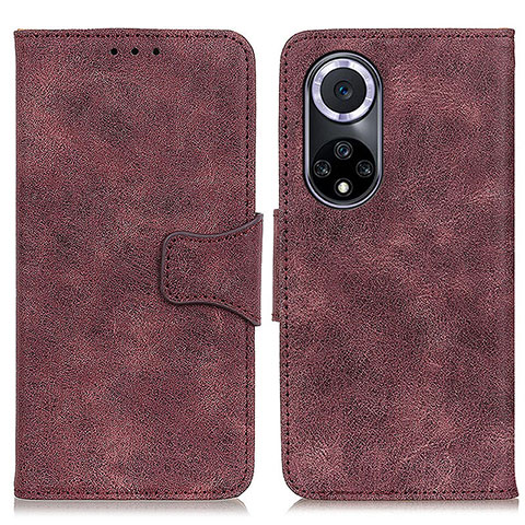 Funda de Cuero Cartera con Soporte Carcasa M03L para Huawei Honor 50 5G Morado