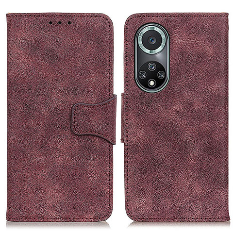 Funda de Cuero Cartera con Soporte Carcasa M03L para Huawei Honor 50 Pro 5G Morado