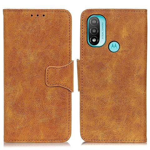 Funda de Cuero Cartera con Soporte Carcasa M03L para Motorola Moto E30 Caqui