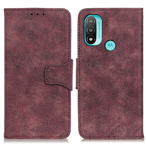 Funda de Cuero Cartera con Soporte Carcasa M03L para Motorola Moto E30 Morado