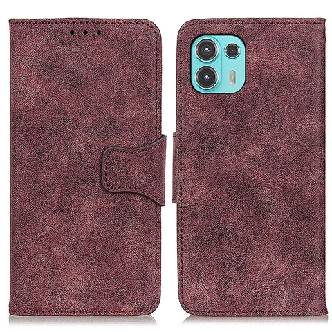 Funda de Cuero Cartera con Soporte Carcasa M03L para Motorola Moto Edge 20 Lite 5G Morado