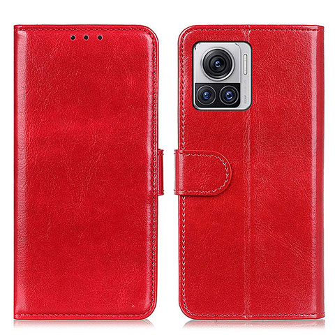 Funda de Cuero Cartera con Soporte Carcasa M03L para Motorola Moto Edge 30 Ultra 5G Rojo