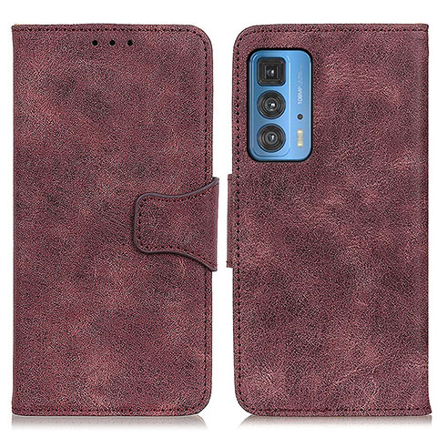 Funda de Cuero Cartera con Soporte Carcasa M03L para Motorola Moto Edge S Pro 5G Morado