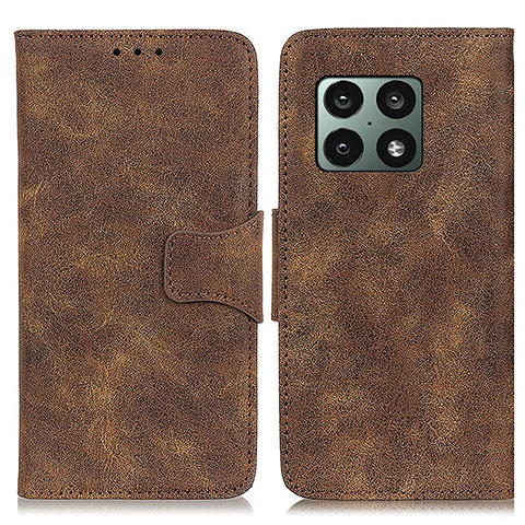 Funda de Cuero Cartera con Soporte Carcasa M03L para OnePlus 10 Pro 5G Marron