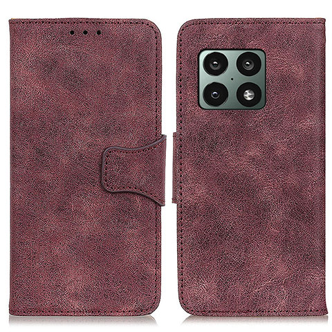 Funda de Cuero Cartera con Soporte Carcasa M03L para OnePlus 10 Pro 5G Morado