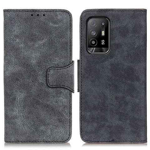 Funda de Cuero Cartera con Soporte Carcasa M03L para Oppo A94 5G Negro