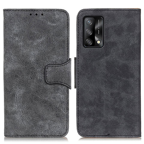 Funda de Cuero Cartera con Soporte Carcasa M03L para Oppo F19 Negro