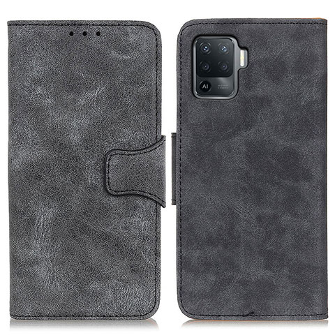 Funda de Cuero Cartera con Soporte Carcasa M03L para Oppo F19 Pro Negro