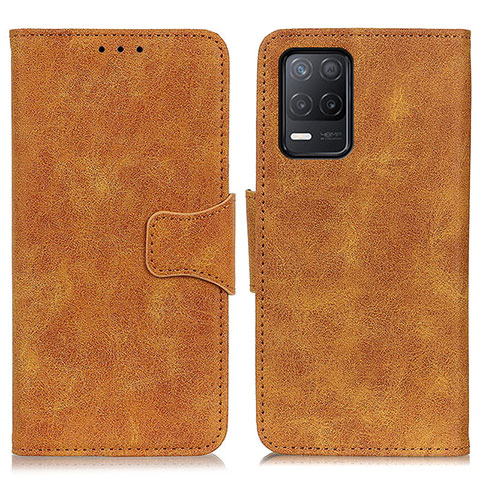 Funda de Cuero Cartera con Soporte Carcasa M03L para Realme 9 5G India Caqui