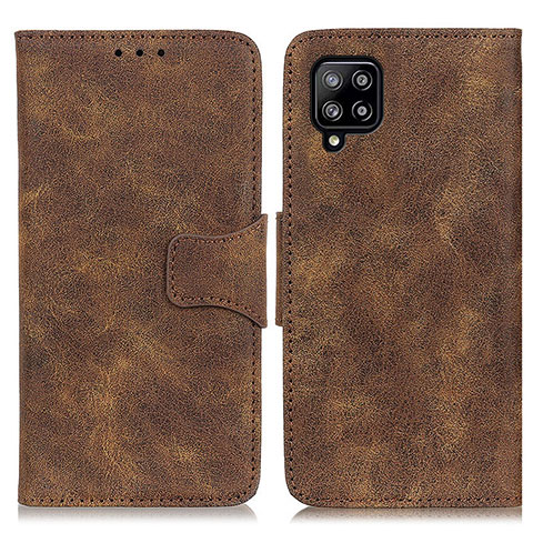 Funda de Cuero Cartera con Soporte Carcasa M03L para Samsung Galaxy A22 4G Marron